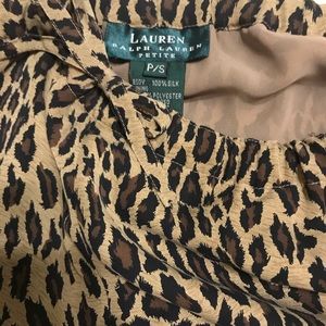 Ralph Lauren animal print trousers.